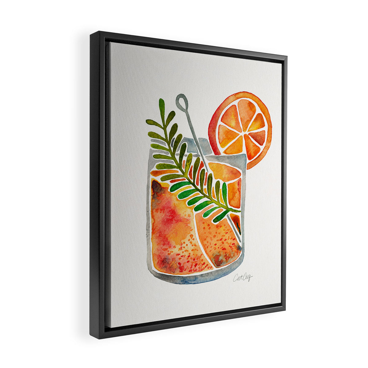 Blood Orange Tequila Sunrise Framed Canvas Print Gallery Image 2