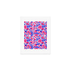 Blossom Pattern â Indigo & Pink Art Print Gallery Image 1