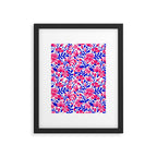 Blossom Pattern â Indigo & Pink Framed Art Print Gallery Image 6