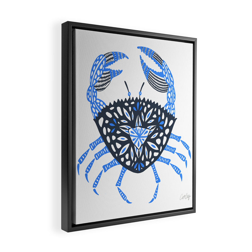 Blue Crab Framed Canvas Print Gallery Image 2