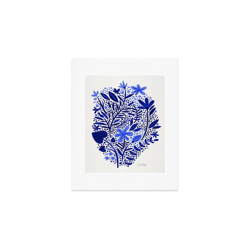 Blue Garden Art Print Gallery Image 1