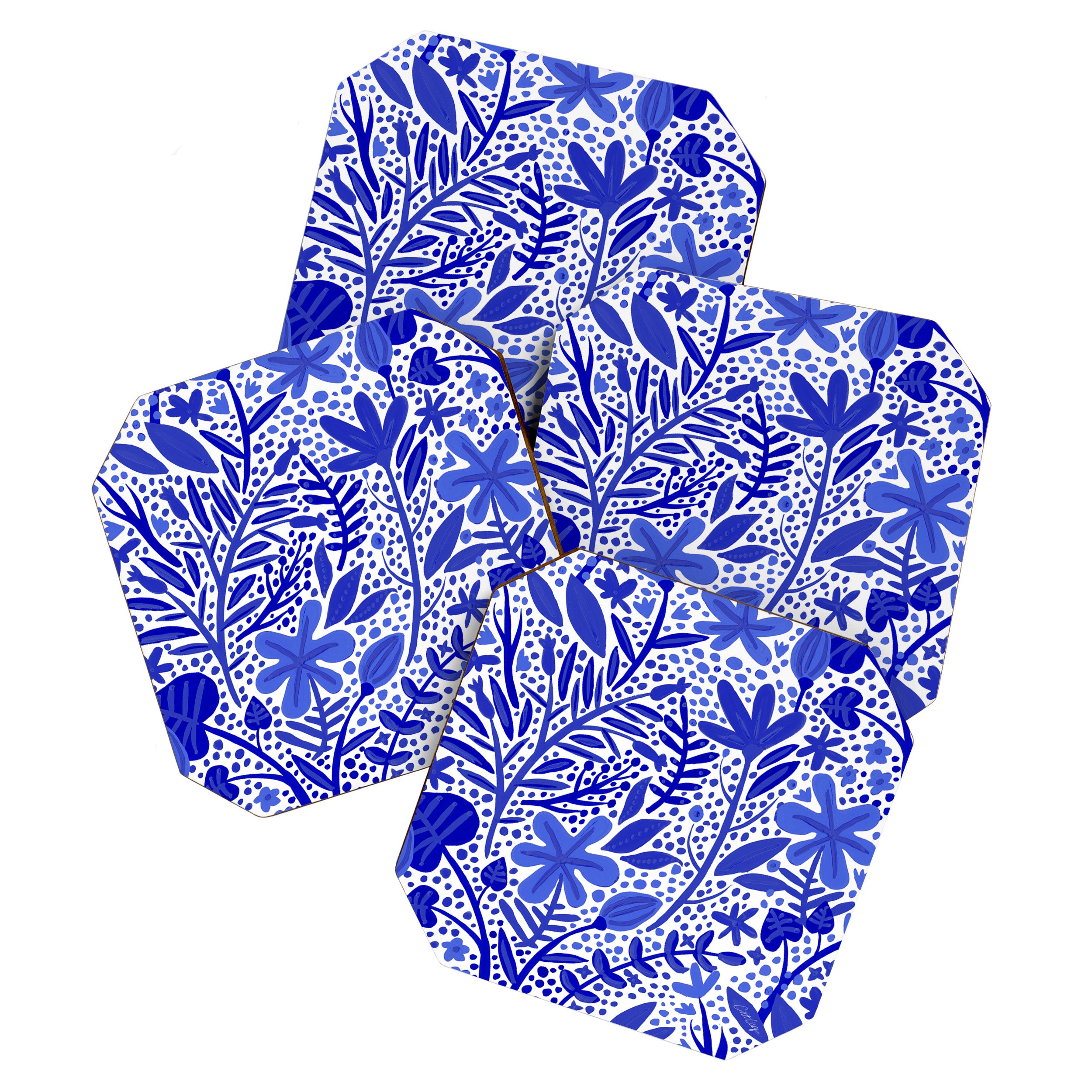Blue Garden Coaster Gallery Image 1