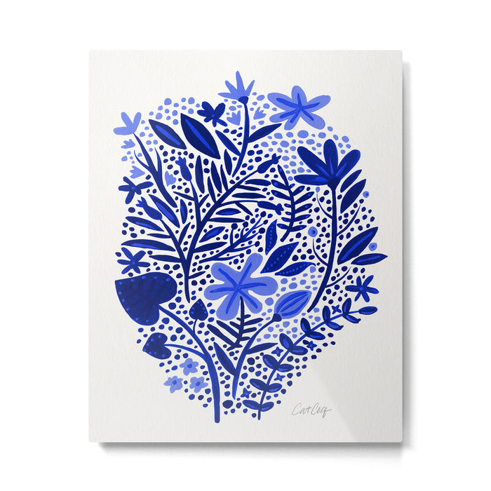 Blue Garden Metal Print Gallery Image 1