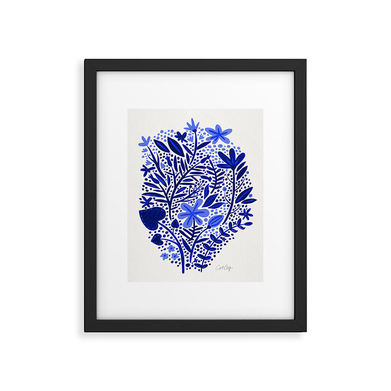 Blue Garden Framed Art Print Gallery Image 4