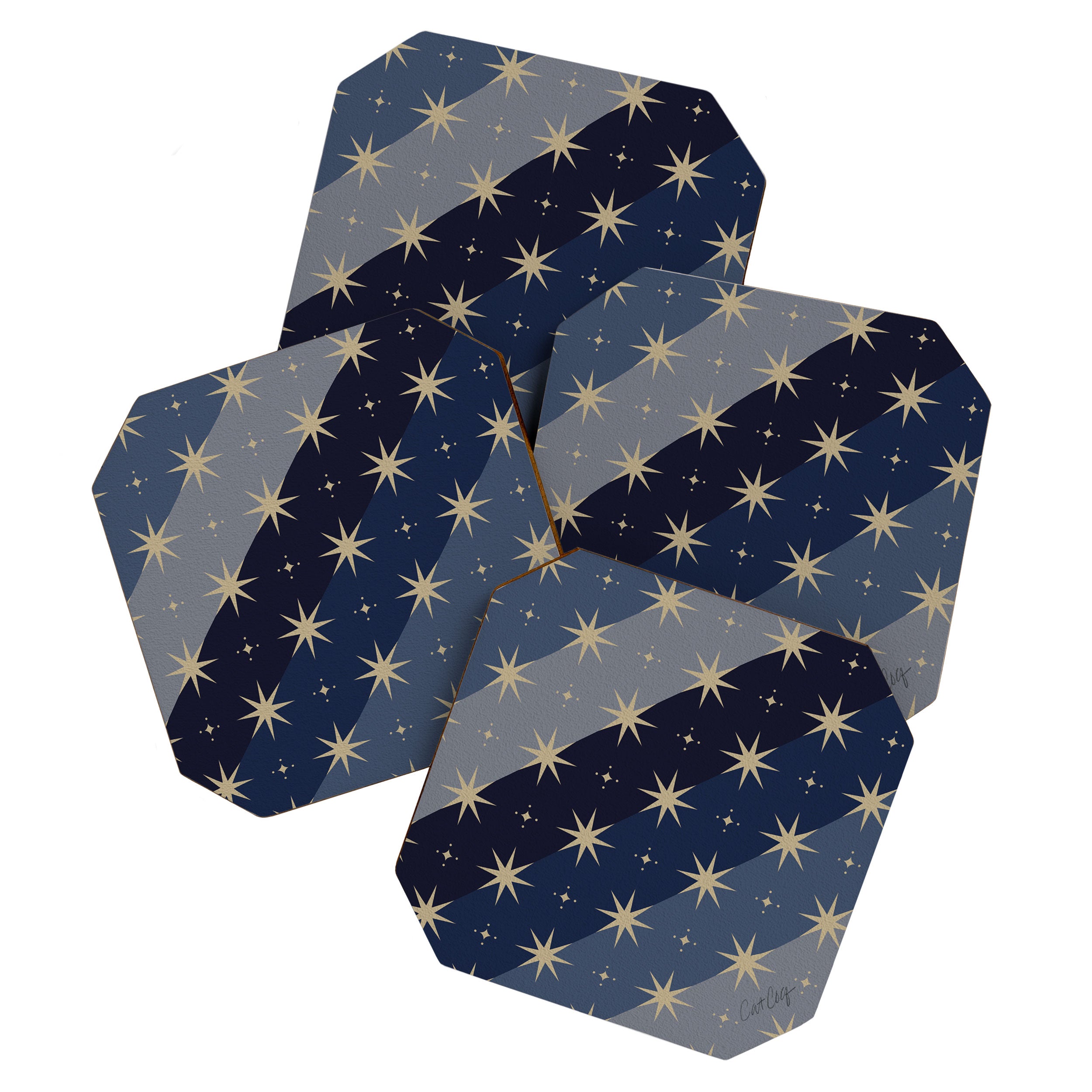 Blue OmbrÃ© â Celestial Coronation Coaster Gallery Image 1