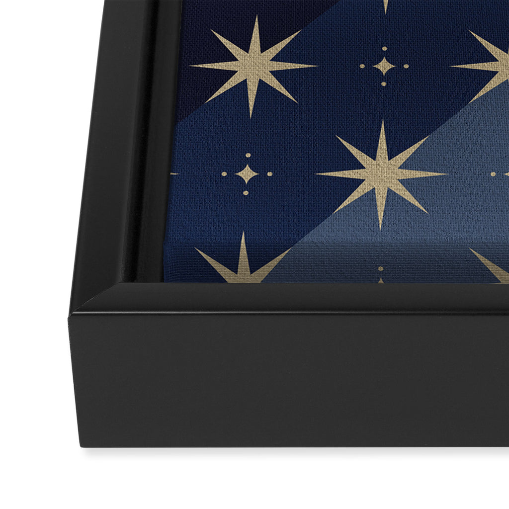 Blue OmbrÃ© â Celestial Coronation Framed Canvas Print Gallery Image 3