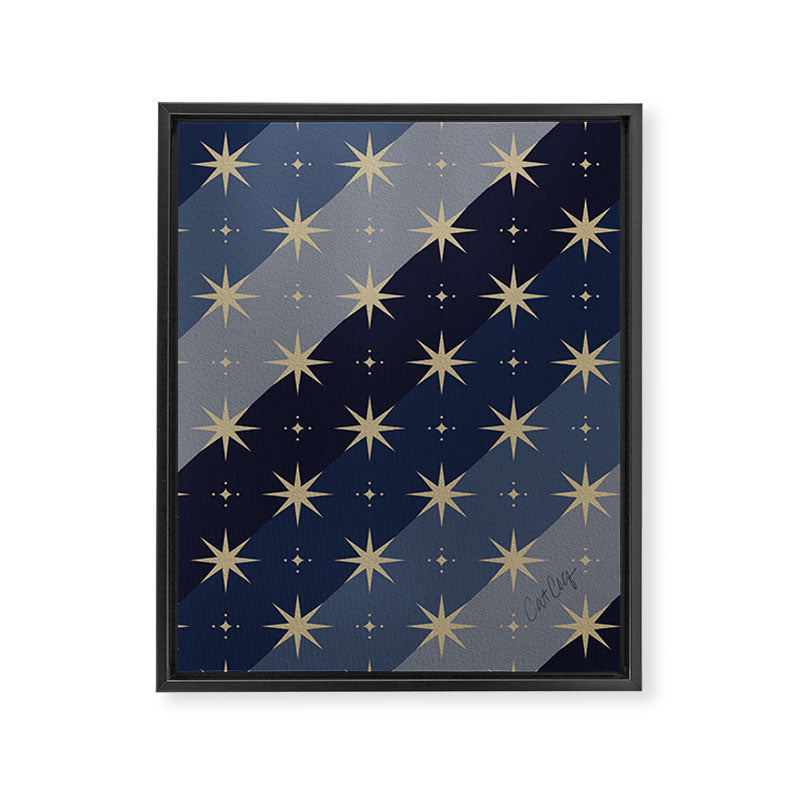 Blue OmbrÃ© â Celestial Coronation Framed Canvas Print Gallery Image 8