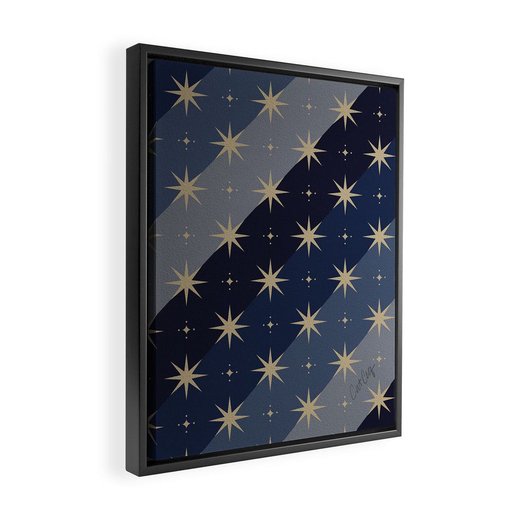 Blue OmbrÃ© â Celestial Coronation Framed Canvas Print Gallery Image 2