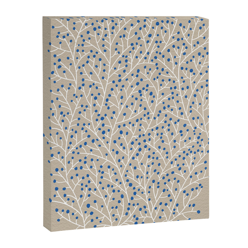 Blue & White Berry Branches Canvas Print Gallery Image 6