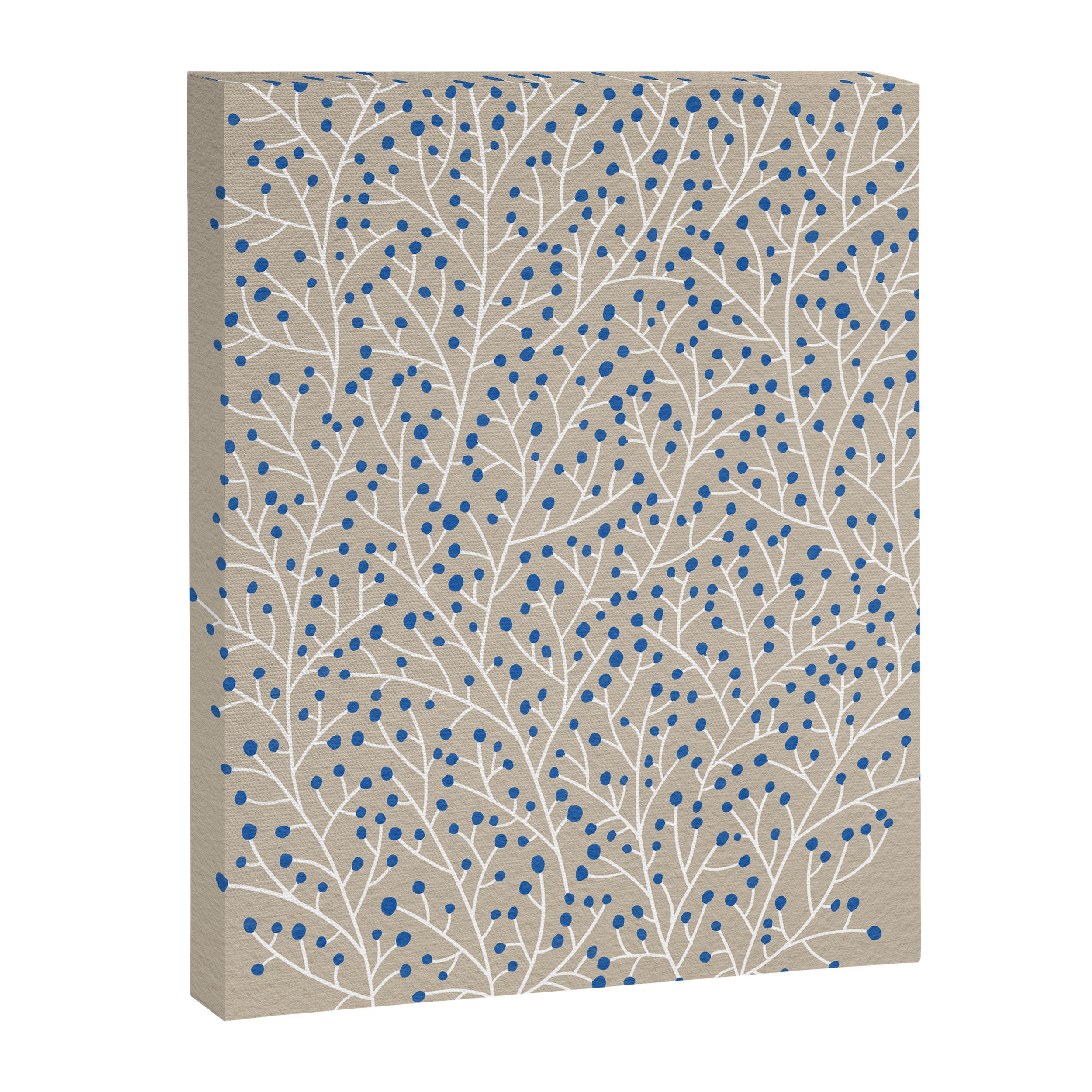 Blue & White Berry Branches Canvas Print Gallery Image 6
