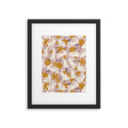 Bunnies & Blooms - Mauve & Ochre Palette Framed Art Print Gallery Image 6