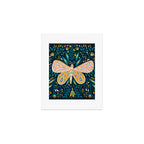 Butterfly Symmetry - Teal Palette Art Print Gallery Image 1