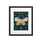 Butterfly Symmetry - Teal Palette Framed Art Print Gallery Image 6