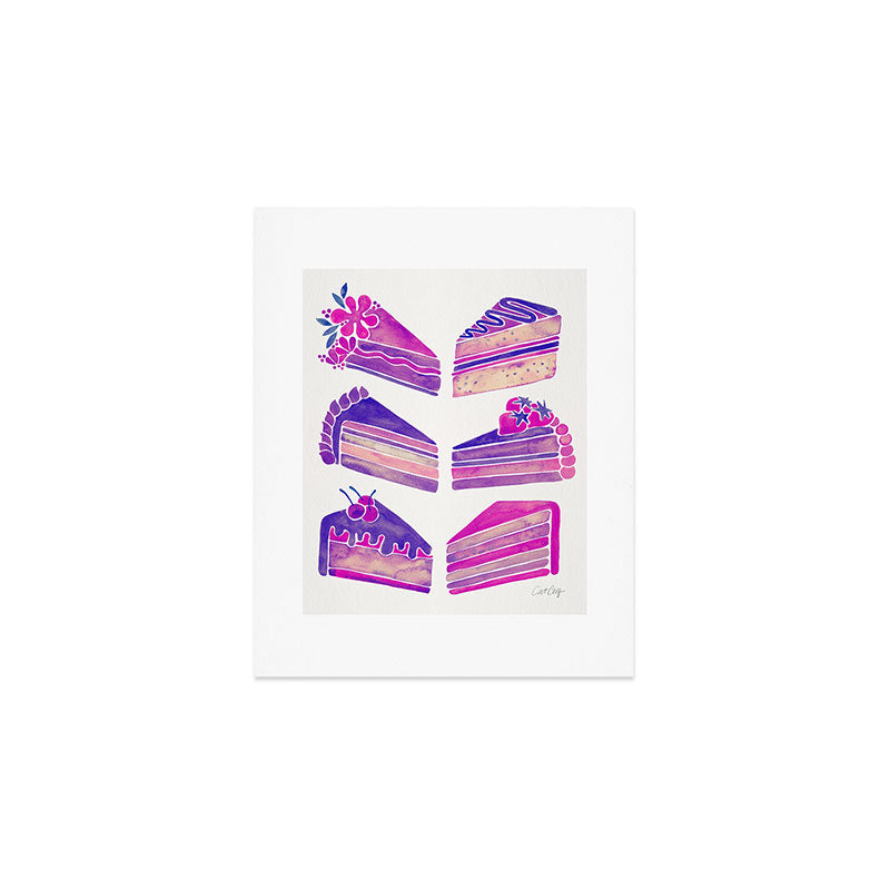 Cake Slices - Unicorn Palette Art Print Gallery Image 1