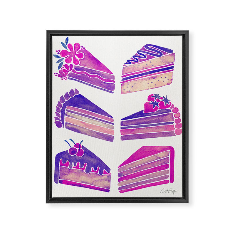 Cake Slices - Unicorn Palette Framed Canvas Print Gallery Image 6