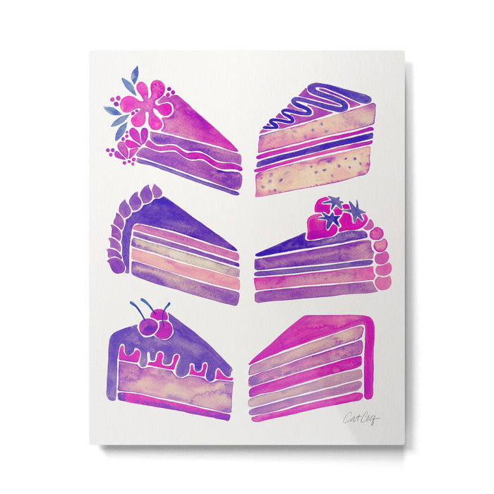 Cake Slices - Unicorn Palette Metal Print Gallery Image 1