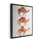 Camel Train Framed Canvas Print Gallery Image 2
