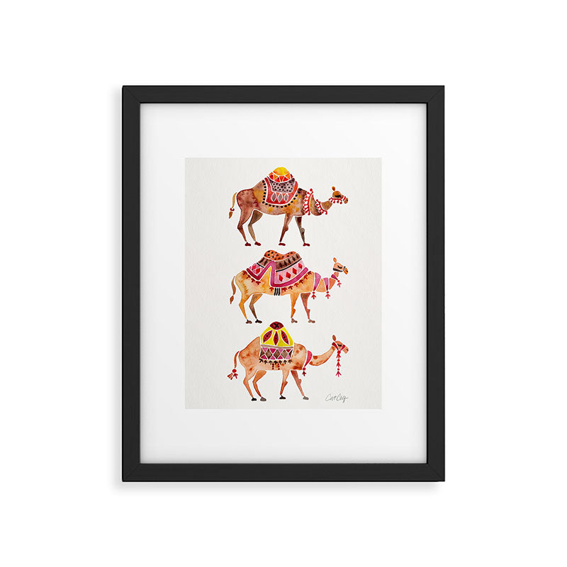 Camel Train Framed Art Print Gallery Image 5