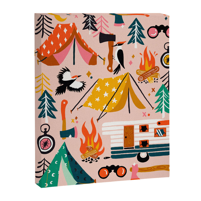 Camping Kit - Blush Palette Canvas Print Gallery Image 1