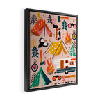 Camping Kit - Blush Palette Framed Canvas Print Gallery Image 2