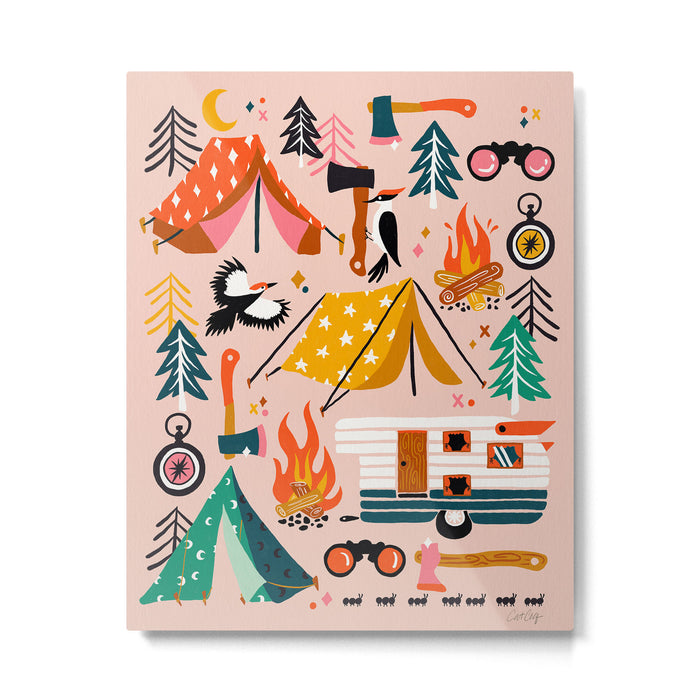 Camping Kit - Blush Palette Metal Print Gallery Image 1