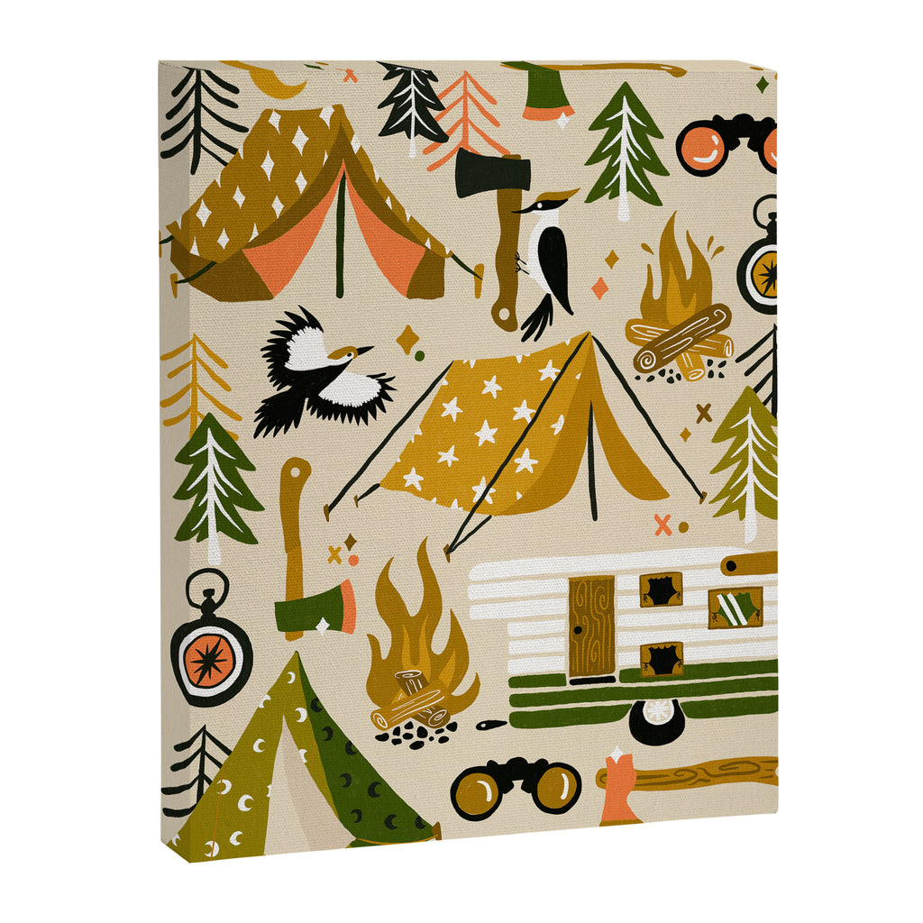 Camping Kit - Olive Palette Canvas Print Gallery Image 8