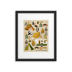 Camping Kit - Olive Palette Framed Art Print Gallery Image 4