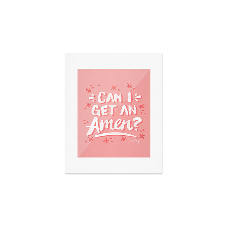 Can I Get An Amen? - Blush Pink Palette Art Print Gallery Image 1