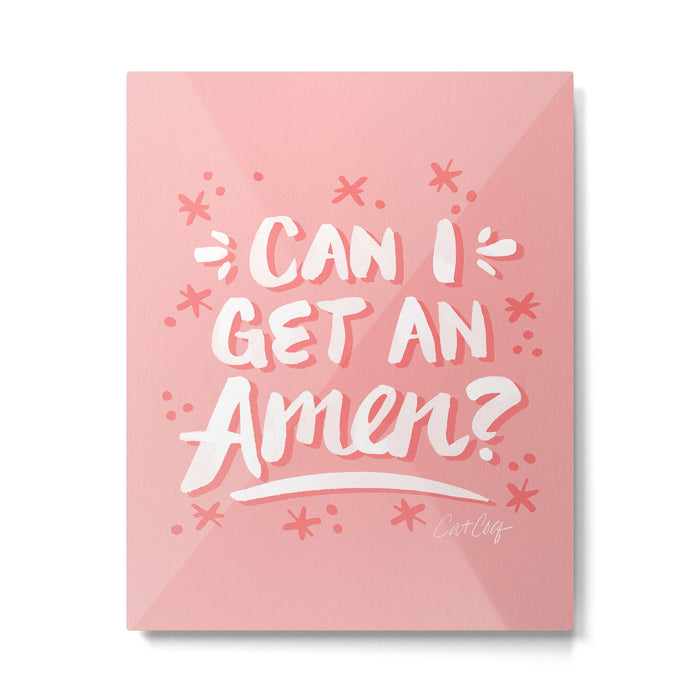 Can I Get An Amen? - Blush Pink Palette Metal Print Gallery Image 1