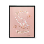 Can I Pet Your Dog - Rose Gold & Blush Palette Framed Canvas Print Gallery Image 6