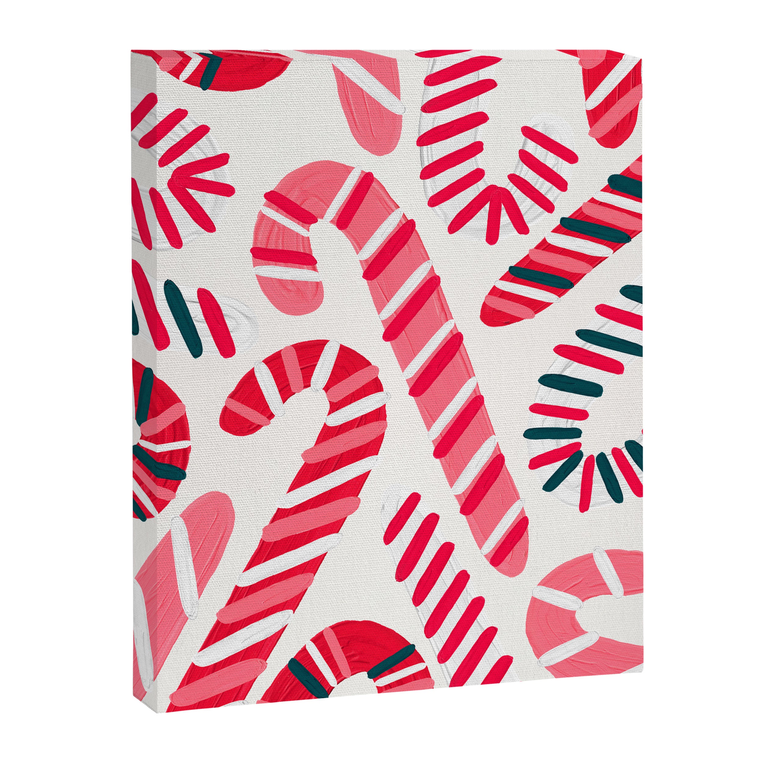Candy Canes - White Canvas Print Gallery Image 8