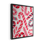 Candy Canes - White Framed Canvas Print Gallery Image 2