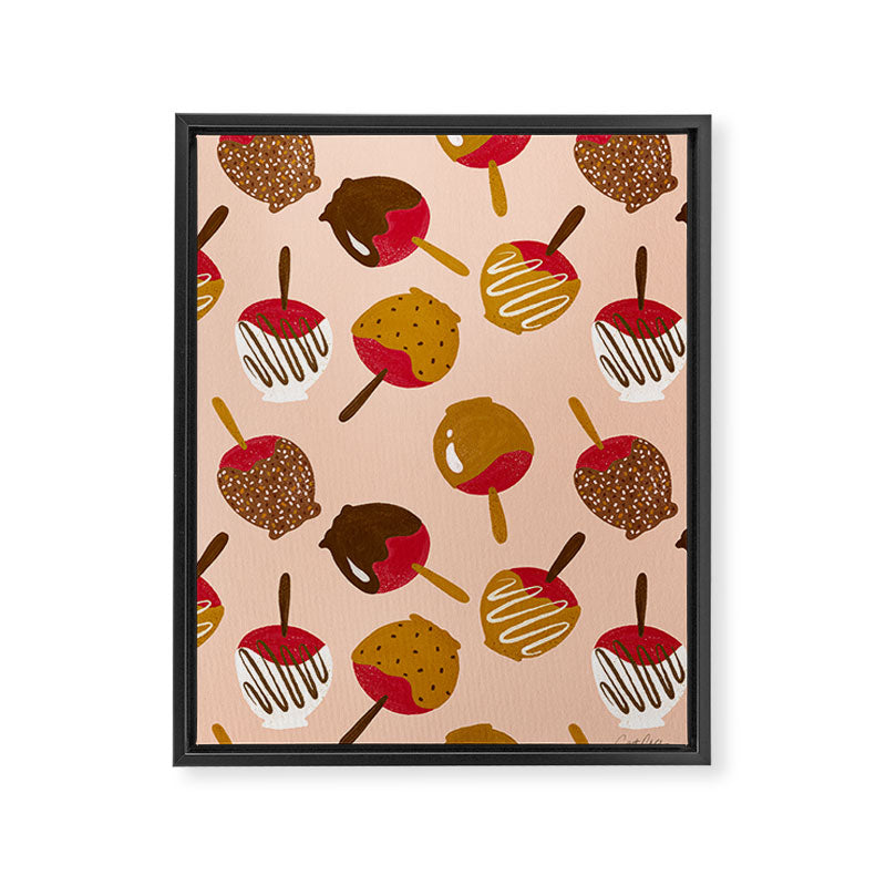 Caramel Apples - Red Framed Canvas Print Gallery Image 8
