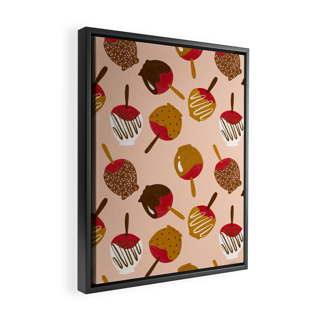 Caramel Apples - Red Framed Canvas Print Gallery Image 2
