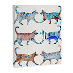 Cat Collection - Blue & Brown Palette Canvas Print Gallery Image 8