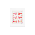 Cat Collection - Pink Palette Art Print Gallery Image 1