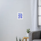 Cat Positions - Blue Palette Art Print Gallery Image 3