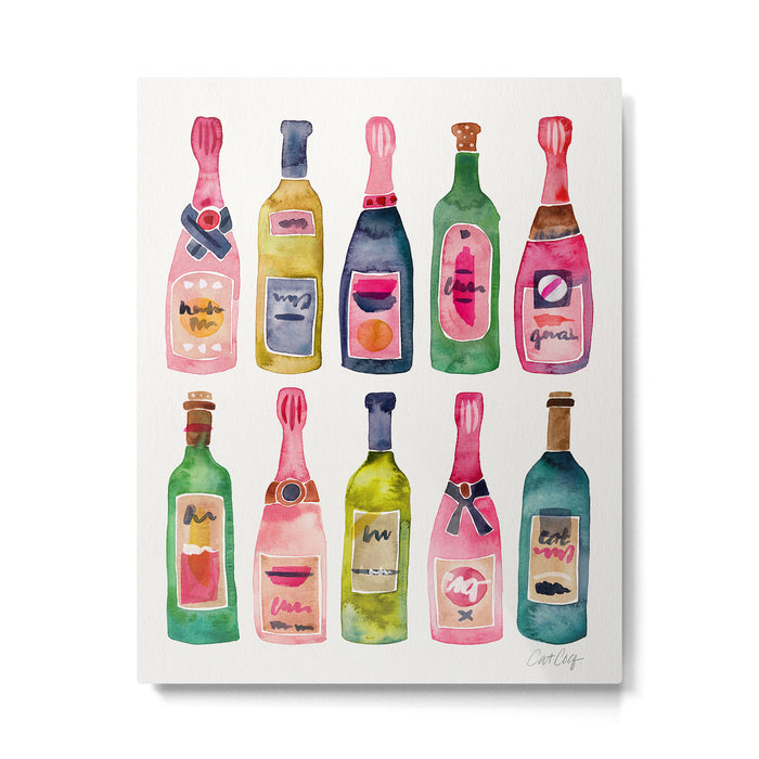 Champagne Collection Metal Print Gallery Image 1