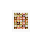 Checkered Daisies - 70s Citrus Art Print Gallery Image 1
