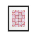 Checkered Daisies - Blush & Gold Framed Art Print Gallery Image 6