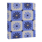 Checkered Daisies - Periwinkle Canvas Print Gallery Image 8