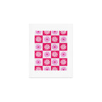 Checkered Daisies - Pink Art Print Gallery Image 1