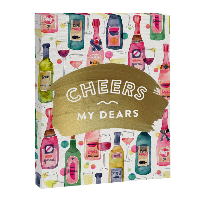 Cheers My Dears - Gold Canvas Print Gallery Image 1