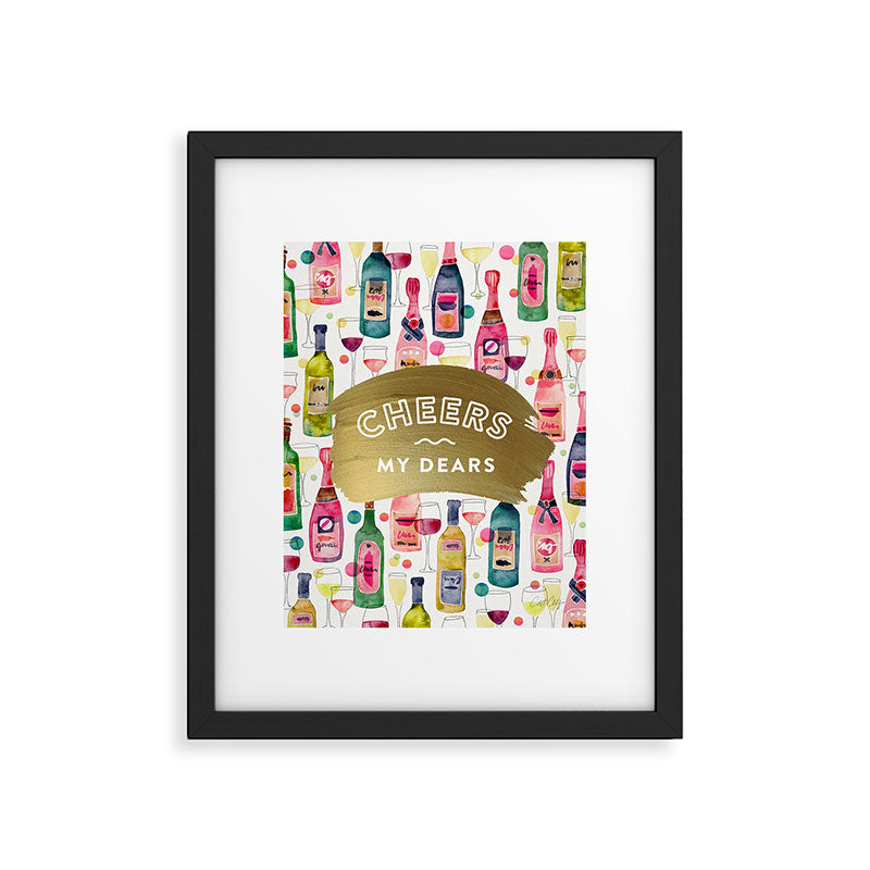 Cheers My Dears - Gold Framed Art Print Gallery Image 5