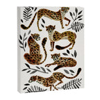 Cheetah Collection - Mocha & Black Palette Canvas Print Gallery Image 8