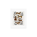 Cheetah Collection - Mocha & Black Palette Art Print Gallery Image 1