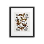 Cheetah Collection - Mocha & Black Palette Framed Art Print Gallery Image 4