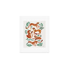 Cheetah Collection - Orange & Green Palette Art Print Gallery Image 1