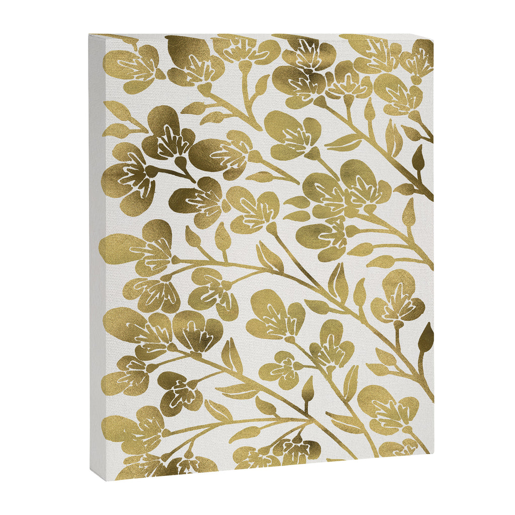 Cherry Blossoms - Gold Palette Canvas Print Gallery Image 6
