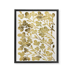 Cherry Blossoms - Gold Palette Framed Canvas Print Gallery Image 6